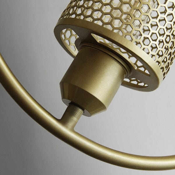 CHITA Industrial Mesh Vintage Gold Finish Pendant-Ceiling Light Fixtures-Lectory